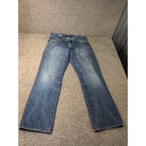 Gap 1969 Standard Straight Leg Mens Blue Denim Jeans 33x30 Medium Wash